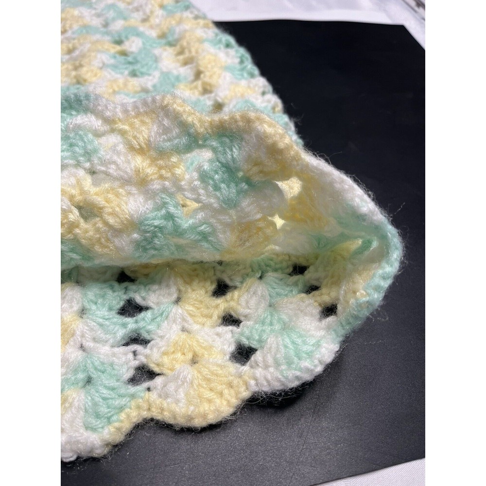 Handmade Crocheted Baby Hooded Cape Poncho Blanket Wrap - Picture 8 of 13